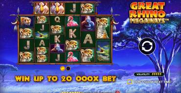 Great Rhino Megaways: Slot machine