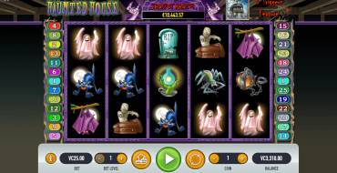 Haunted House: La schermata principale