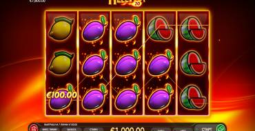 Hell Hot 20: Vincite