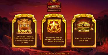 Hoot Shot The Sheriff: Caratteristiche uniche
