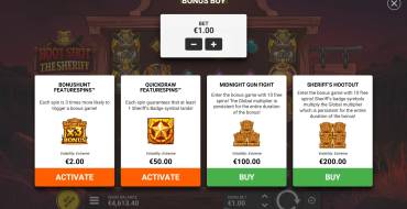 Hoot Shot The Sheriff: Caratteristiche uniche