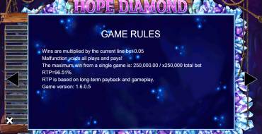 Hope Diamond: Regole