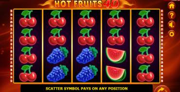 Hot Fruits 40: Slot machine