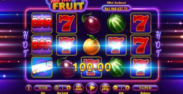 Hot Hot Fruit: Campo da gioco principale