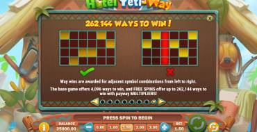 Hotel Yeti Way: Linee