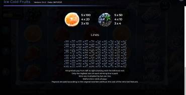 Ice Cold Fruits: Linee