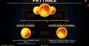 Inferno Fireballs: Simboli unici