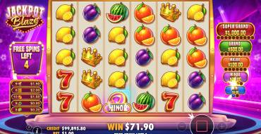 Jackpot Blaze: Caratteristiche uniche