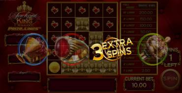 Jackpot King Prize Lines: Giri gratis e/o respin