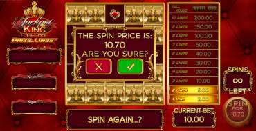 Jackpot King Prize Lines: Gioco del rischio
