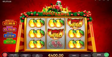 Jolly Santa: Vincite