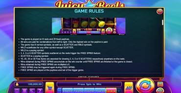 Juicy Reels: Regole