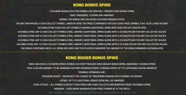 King Kong Cash 4 Even Bigger Bananas: Giri gratis e/o respin