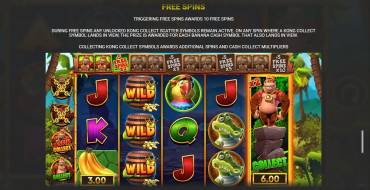 King Kong Cash Go Bananas Jackpot King: Giri gratis e/o respin