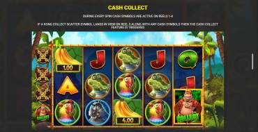 King Kong Cash Go Bananas Jackpot King: Giochi bonus