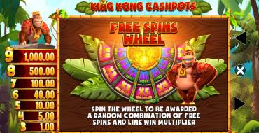 King Kong Cashpots: Giri gratis e/o respin