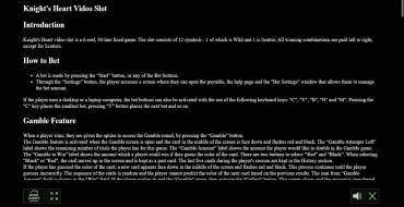 Knight's Heart: Regole