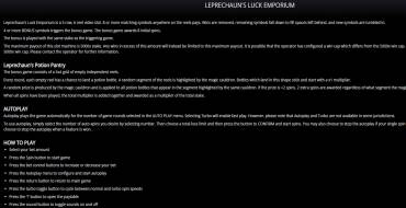 Leprechaun's Luck Emporium: Regole