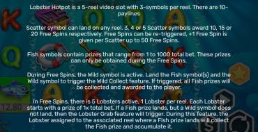Lobster Hotpop: Regole