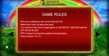 Luck O' The Irish Fortune Spins: Regole