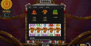 Lucky 1000 Hold & Win: Tabella dei pagamenti 2