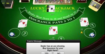 Lucky 7 Blackjack: Assicurazione