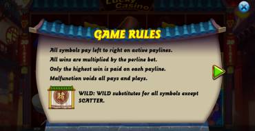 Lucky Casino: Regole