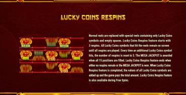 Lucky Coins: Giri gratis e/o respin