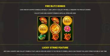 Lucky Fire Blitz Hotstepper: Giochi bonus