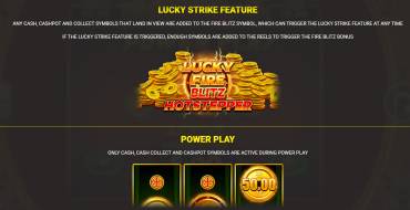 Lucky Fire Blitz Hotstepper: Giochi bonus