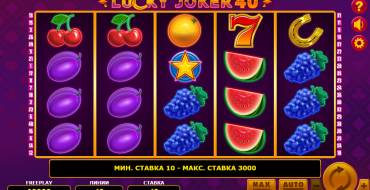 Lucky Joker 40: Slot machine