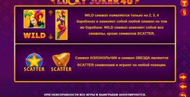 Lucky Joker 40: Caratteristiche
