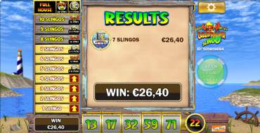 Lucky Larry`s Lobstermania Slingo: Vincite