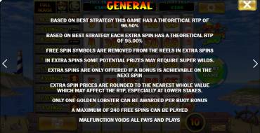 Lucky Larry`s Lobstermania Slingo: Regole