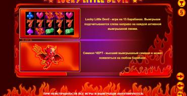 Lucky Little Devil: Caratteristiche