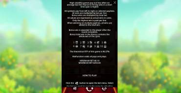 Lucky Mouse: Tabella dei pagamenti