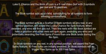 Luke E. Chance and the Book of Luke: Regole