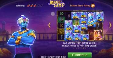 Magic Lamp: Caratteristiche uniche