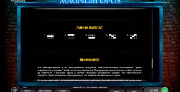 Magnum Opus: Linee