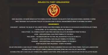 Majestic Fury Megaways Unleashed: Giochi bonus