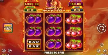 Majestic Fury Win Stepper: Slot machine