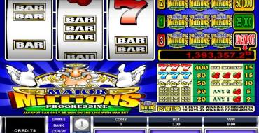 Major Millions 3 Reel Progressive: Slot machine