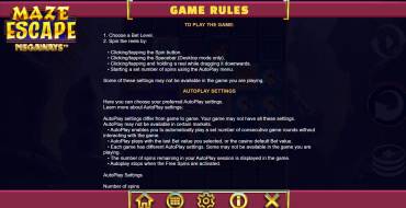 Maze Escape Megaways: Regole