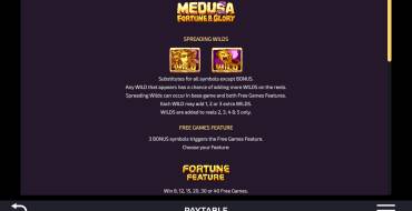 Medusa – Fortune and Glory: Regole