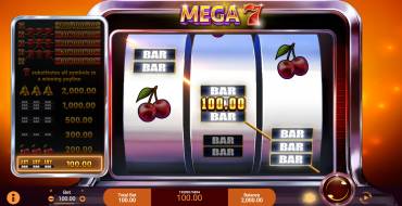 Mega 7: Vincite