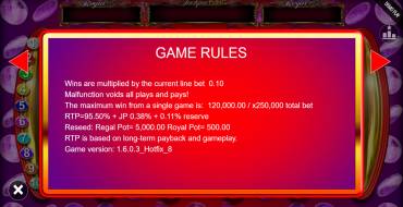 Mega Bars Jackpot King: Regole