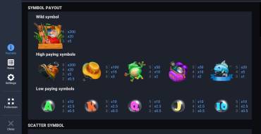 Mega Greatest Catch: Tabella dei pagamenti