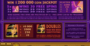 Mega Moolah Isis: Giri gratis