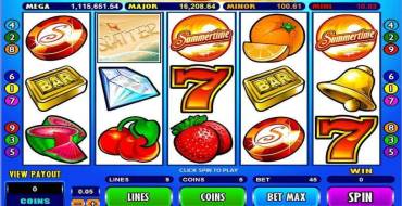 Mega Moolah Summertime – Progressive: Slot machine