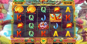 Mystic Fortune Deluxe: La schermata principale del gioco